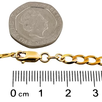 9ct gold 9 inch curb Bracelet